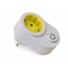 Adaptador Elec 16A-250V Con Interruptor Bl/Pist Famat