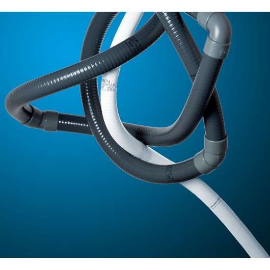 Tuberia Flexible Pvc Hidrotubo  35 X 40 Gris 50 Mt