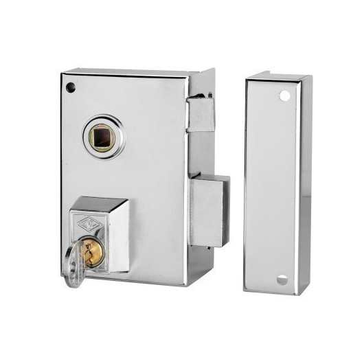 Cerradura Sobreponer 60X35Mm 56B60I/0 Niquel Picaporte/Palanca Izquierda Cvl