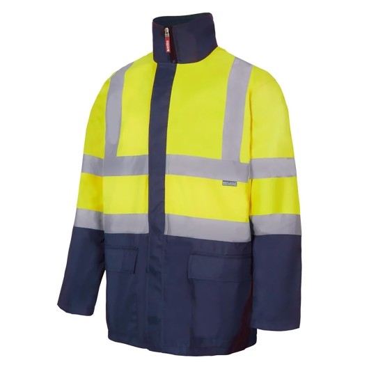 Parka Alta Visibilidad 4 En 1 Marino / Amarillo Talla 3Xl