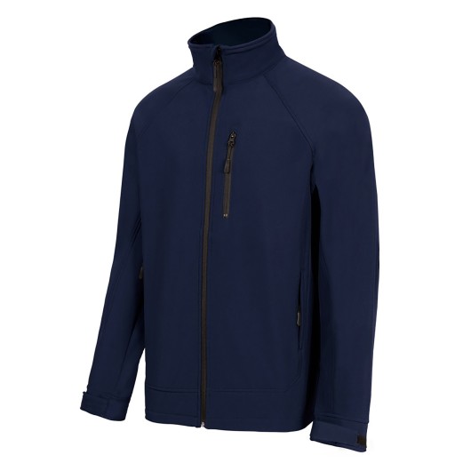 Cazadora Softshell Con Forro Polar Azul Navy Talla M