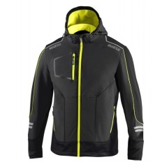 Chaqueta Tech Softshell Gris /Amarillo Fluor Talla L