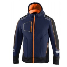 Chaqueta Tech Softshell Azul / Naranja Fluor Talla L