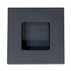 Tirador Mueble Cuadrado 50X50 Mm Negro