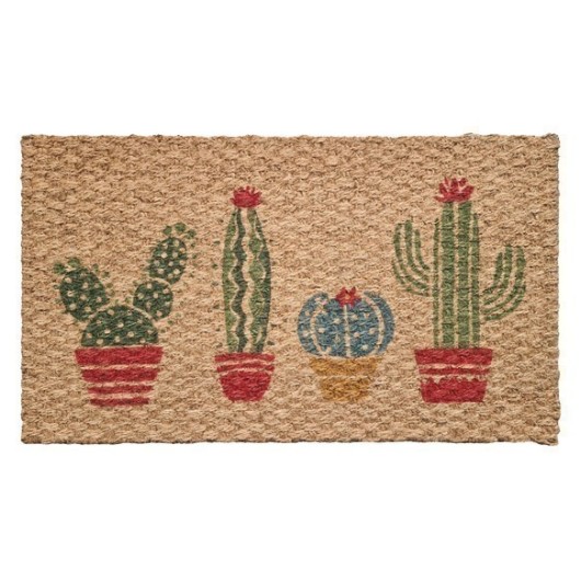 Felpudo Coco Trenzado Cactus 40 X 70 Cm