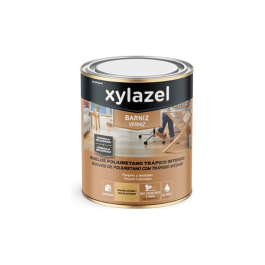 Barniz Poliuretano Al Agua Suelos Satinado 2,5 L Incoloro