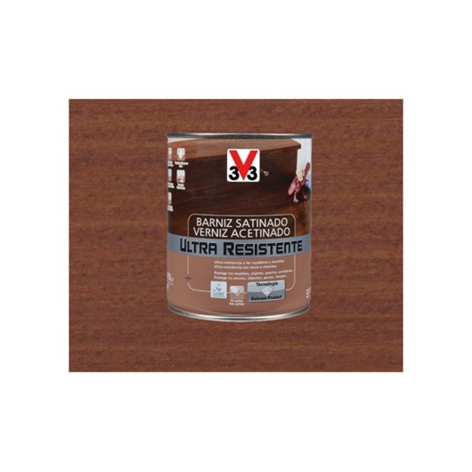 Barniz Interior Al Agua Ultra Resistente Satinado 750 Ml Sap