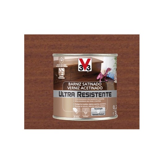 Barniz Interior Al Agua Ultra Resistente Satinado 250 Ml Sap