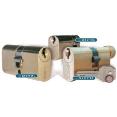 Cilindro 27X27Mm C002727L Laton Leva Corta Oval Lince