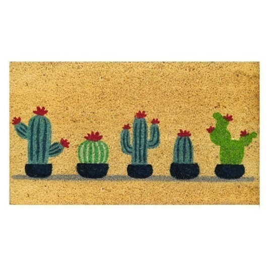 Felpudo Coco Estampado 40X70Cm Cactus Surtido