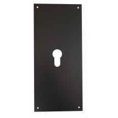 Placa Cerradura 80X250Mm Bocallave Pera M-51/80250P, Negro M