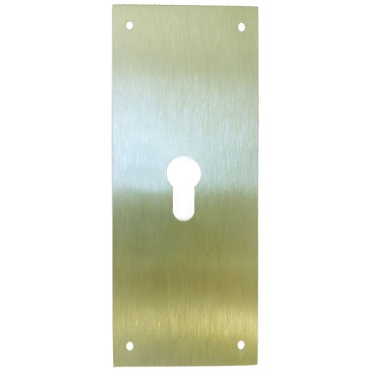 Placa Cerradura 80X250Mm Bocallave Pera M-51/80250P, Laton M