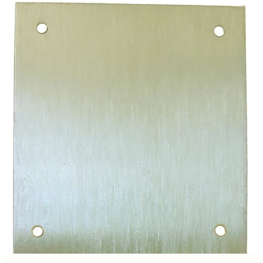 Placa Cerradura 80X80Mm Ciega M-51/8080C, Laton Mate