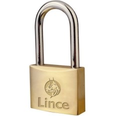 Candado Seguridad  25Mm Arco Largo Laton Lince