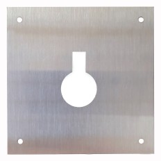Placa Cerradura 80X80Mm Bocallave Fac M-51/8080F, Inox Satin