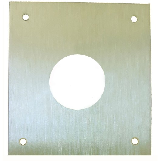 Placa Cerradura 80X80Mm Bocallave Redonda 28Mm M-51/8080R-2