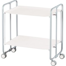 Carrito De Te Plegable Gris/Blanco