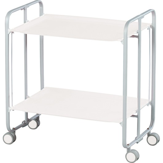 Carrito De Te Plegable Gris/Blanco