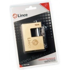 Candado Seguridad  70Mm Arco Rectangular Laton  Lince