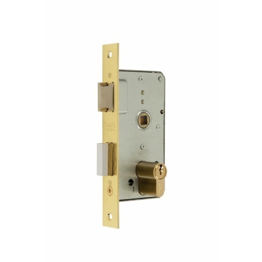 Cerradura Madera Embutir  23X45Mm 1501-2-45 Laton Canto Cuadrado Mcm