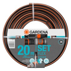 Manguera Flex Gardena  15 Mm Con Accesorios 20 M