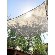 Toldo Vela Sombreo Cuadrado Ready To Hand 125 Gr 3X3 M Tierr