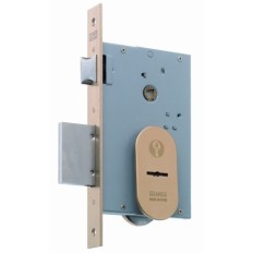 Cerradura Seguridad Madera Embutir 22X9,5X60Mm 1808-60 Laton 3Puntos Mcm