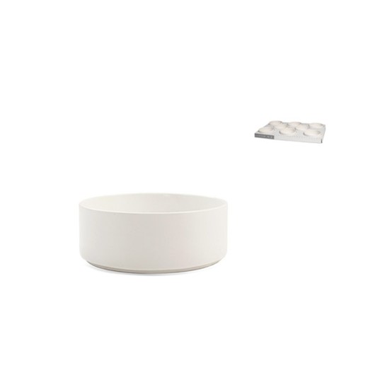 Bol Stoneware Estocolmo Blanco Non  14 Cm