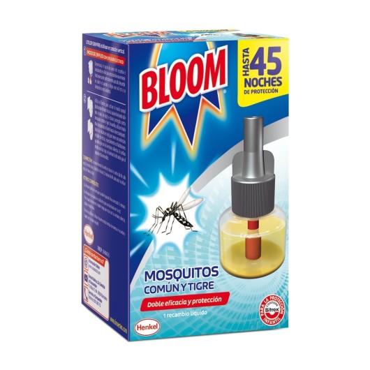 Recambio Insecticida Electrico Bloom Mosquitos Comun Y Tigre