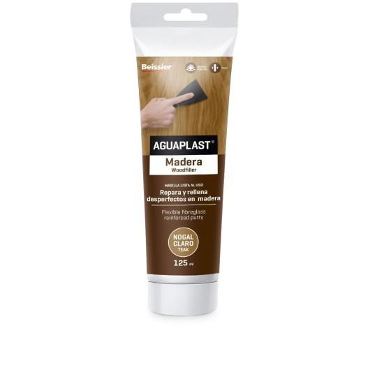 Masilla Reparacion Madera Aguaplast 125 Ml 2281 Nogal Claro