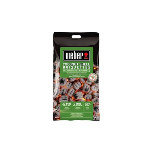 Briquetas Cascara Coco Weber 4 Kg