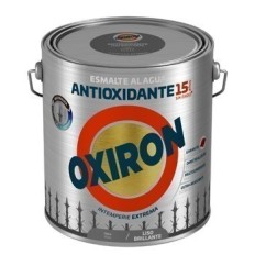 Esmalte Antioxidante Agua Oxiron Liso Brillante 2,5 L Plata