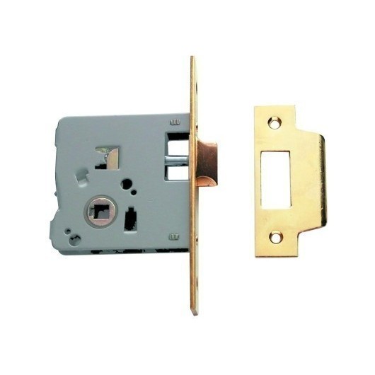 Cerradura Puerta 25X50Mm 201550Hl Hierro Laton  Madera Embutir Canto Cuadrado Tesa