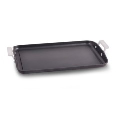 Plancha Asar Cocina B/Inclin 34X25Cm Lisa C/Asa Al/Fu Valira