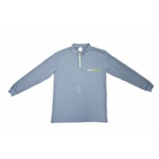 Polo Trabajo M/Larga T-S Gris/Verde Ferrokey 1 Ud