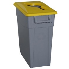 Contenedor Basura 65Lt C/Rued Pl Denox