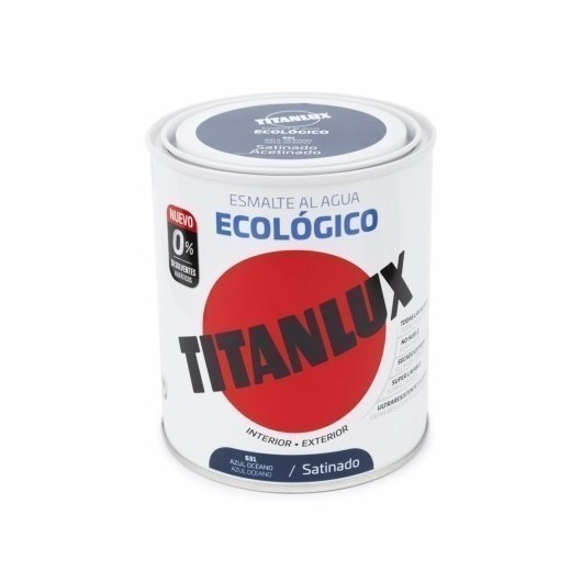 Esmalte Acril Sat. 750 Ml Az/Oc Al Agua Ecologico Titanlux