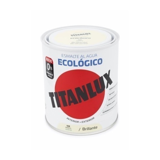 Esmalte Acril Bri. 750 Ml Marf Al Agua Ecologico Titanlux