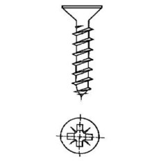 Tornillo R/Mad. 03,5X25Mm Bicromat. Nivel 20 Pz