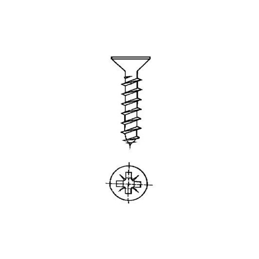 Tornillo R/Mad. 04,5X20Mm Bicromat. Nivel 20 Pz