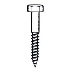 Tornillo Barraquero 571 06X60Mm Cinc Nivel 5 Pz