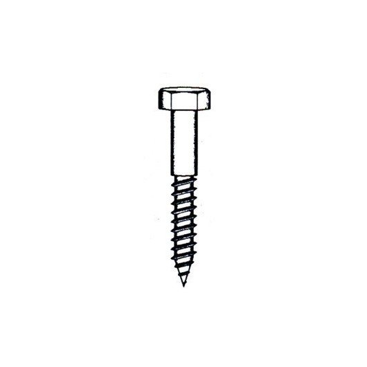 Tornillo Barraquero 571 06X60Mm Cinc Nivel 5 Pz