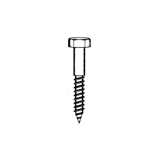 Tornillo Barraquero 571 08X40Mm Cinc Nivel 5 Pz