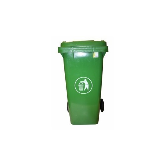 Contenedor Bas. 240 Lt C/Rued Natuur Pl Verde Tapa Nt125870