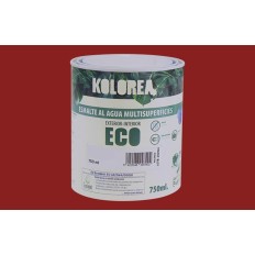 Esmalte Al Agua Eco Satinado Kolorea 750 Ml Rojo Carruajes