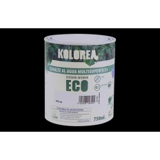 Esmalte Al Agua Eco Satinado Kolorea 750 Ml Negro