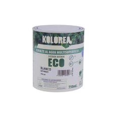 Esmalte Al Agua Eco Satinado Kolorea 750 Ml Blanco