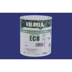 Esmalte Al Agua Eco Satinado Kolorea 750 Ml Azul Cantabrico