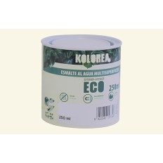 Esmalte Al Agua Eco Satinado Kolorea 250 Ml Blanco Roto