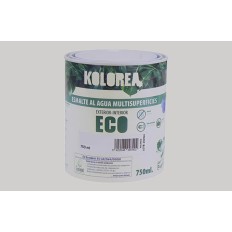 Esmalte Al Agua Eco Satinado Kolorea 750 Ml Gris Niebla